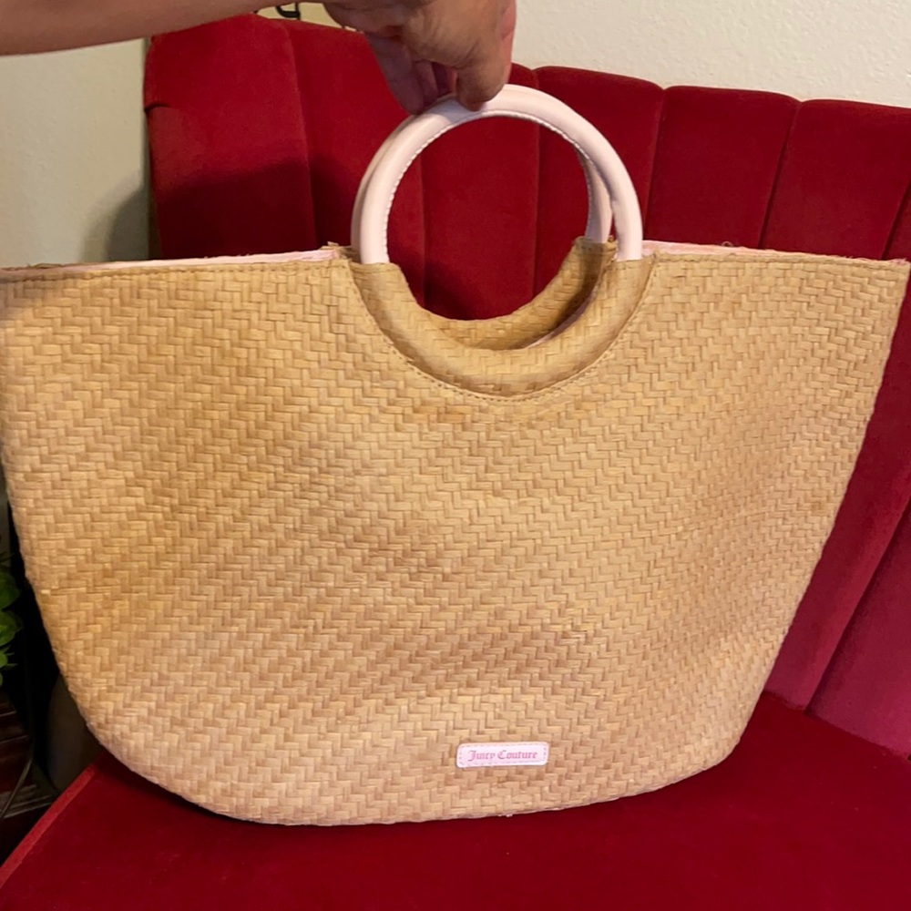 Juicy Couture Straw Tote Bag
